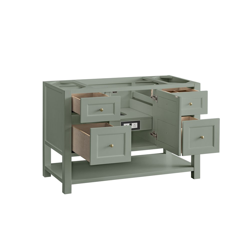 James Martin - Breckenridge 48" Single Vanity Cabinet, Smokey Celadon - 330-V48-M-SC view 3
