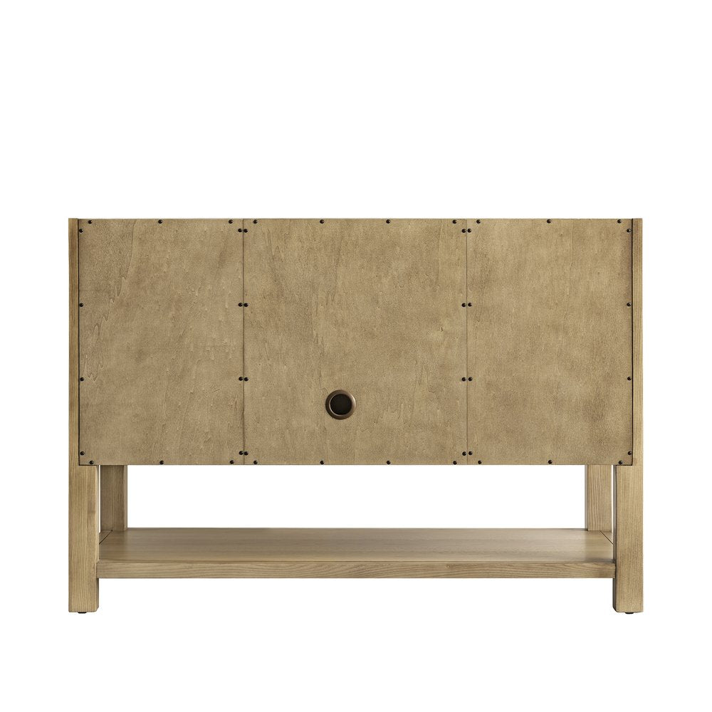 James Martin - Breckenridge 48" Single Vanity, Light Natural Oak w/ 3 CM Cala Blue Top - 330-V48-LNO-3CBL view 9