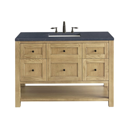 James Martin - Breckenridge 48" Single Vanity, Light Natural Oak w/ 3 CM Charcoal Soapstone Top - 330-V48-LNO-3CSP view 1