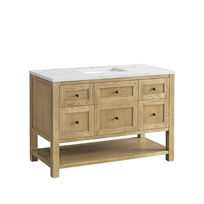 James Martin - Breckenridge 48" Single Vanity, Light Natural Oak w/ 3 CM Ethereal Noctis Top w/FreePower Wireless Charger - 330-V48-LNO-FENC view 11