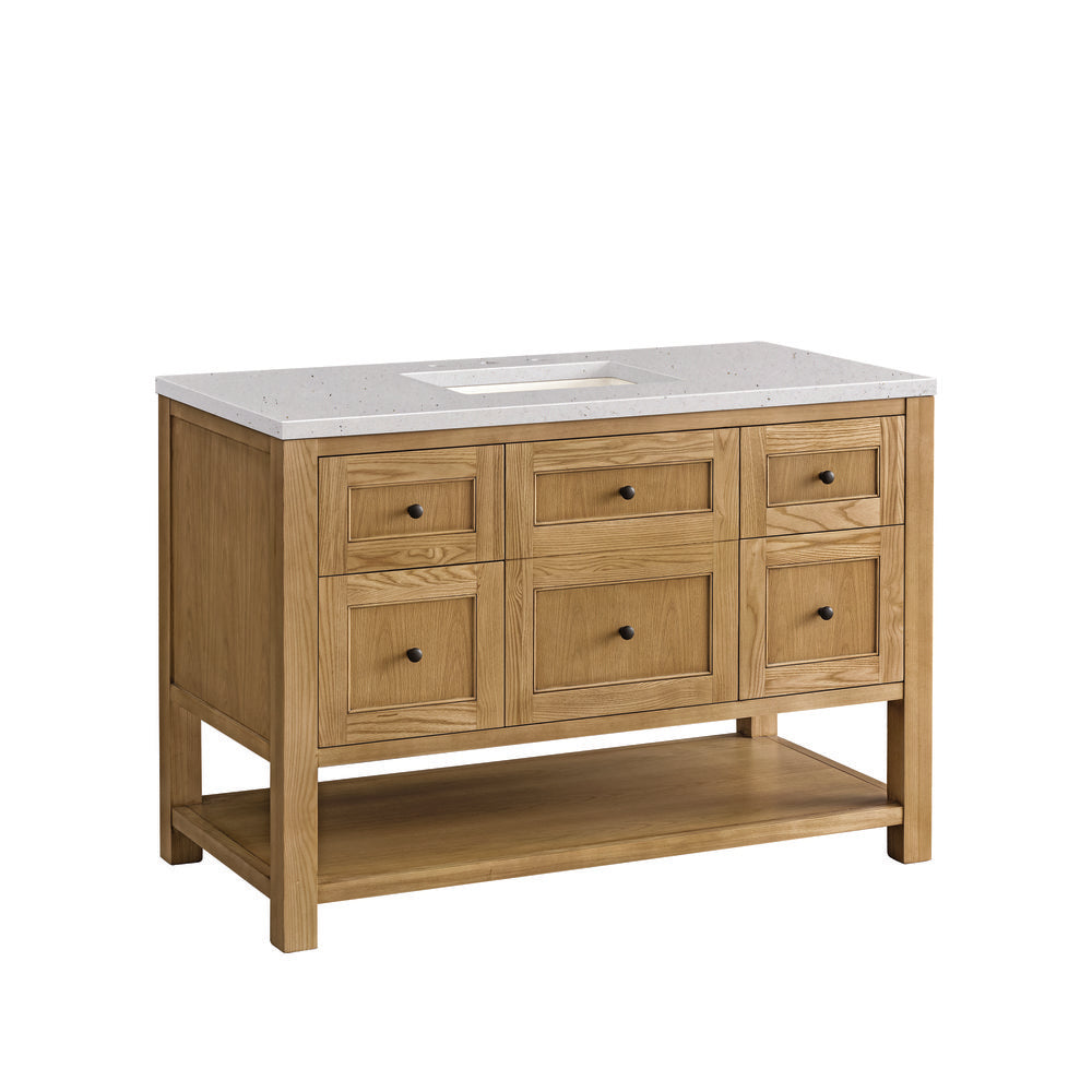 James Martin - Breckenridge 48" Single Vanity, Light Natural Oak w/ 3 CM Lime Delight Top - 330-V48-LNO-3LDL view 10