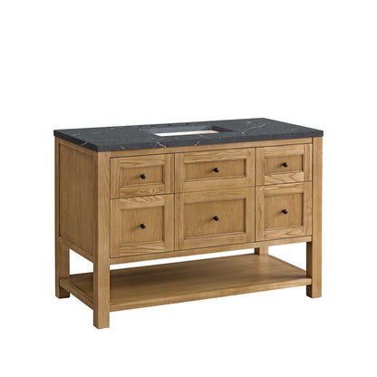 James Martin - Breckenridge 48" Single Vanity, Light Natural Oak w/ 3 CM Parisien Bleu Top w/FreePower Wireless Charger - 330-V48-LNO-FPBL view 11