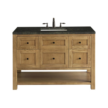 James Martin - Breckenridge 48" Single Vanity, Light Natural Oak, w/ 3 CM Phantome Eclos Top - 330-V48-LNO-3PHT view 1