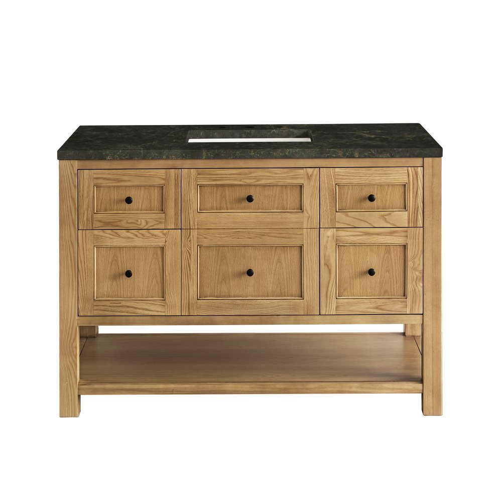 James Martin - Breckenridge 48" Single Vanity, Light Natural Oak, w/ 3 CM Phantome Eclos Top - 330-V48-LNO-3PHT view 2