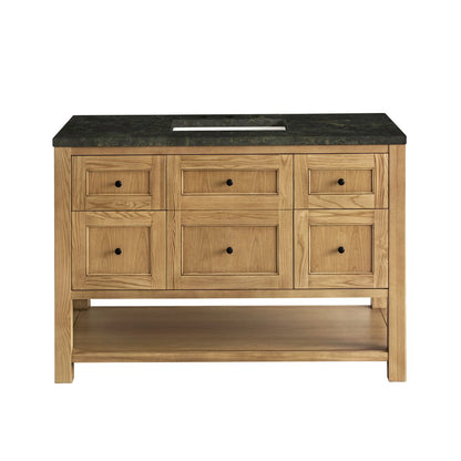 James Martin - Breckenridge 48" Single Vanity, Light Natural Oak, w/ 3 CM Phantome Eclos Top - 330-V48-LNO-3PHT view 2