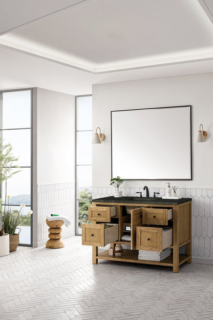 James Martin - Breckenridge 48" Single Vanity, Light Natural Oak, w/ 3 CM Phantome Eclos Top - 330-V48-LNO-3PHT view 6