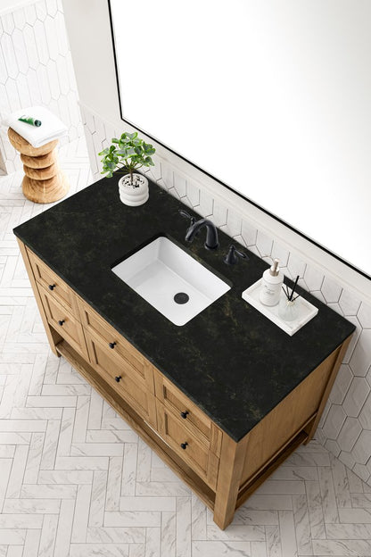 James Martin - Breckenridge 48" Single Vanity, Light Natural Oak, w/ 3 CM Phantome Eclos Top - 330-V48-LNO-3PHT view 8