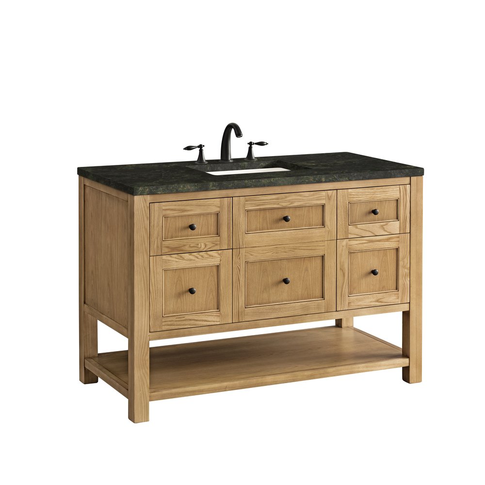James Martin - Breckenridge 48" Single Vanity, Light Natural Oak, w/ 3 CM Phantome Eclos Top - 330-V48-LNO-3PHT view 12