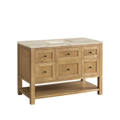 James Martin - Breckenridge 48" Single Vanity, Light Natural Oak, w/ 3 CM Tajnar Eclos Top - 330-V48-LNO-3TJR view 11