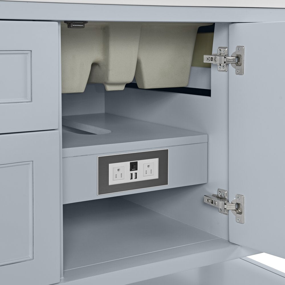James Martin - Breckenridge 48" Single Vanity, Serenity Blue - 330-V48-M-SRB view 6