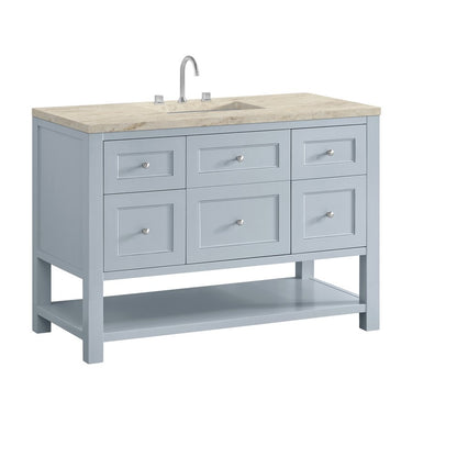 James Martin - Breckenridge 48" Single Vanity, Serenity Blue, w/ 3 CM Tajnar Eclos Top - 330-V48-SRB-3TJR view 8