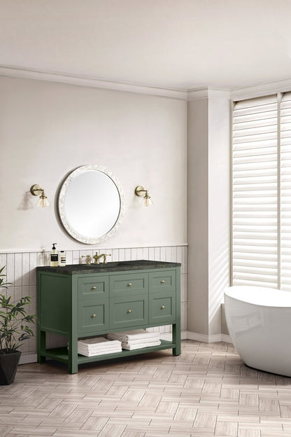 James Martin - Breckenridge 48" Single Vanity, Smokey Celadon, w/ 3 CM Phantome Eclos Top - 330-V48-SC-3PHT view 4