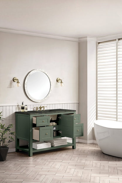 James Martin - Breckenridge 48" Single Vanity, Smokey Celadon, w/ 3 CM Phantome Eclos Top - 330-V48-SC-3PHT view 5