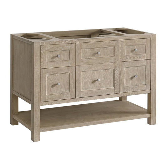 James Martin - Breckenridge 48" Single Vanity, Whitewashed Oak - 330-V48-M-WWO view 1