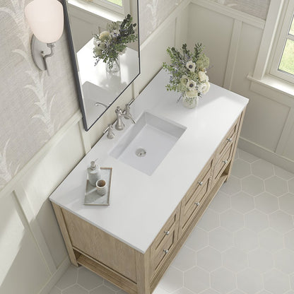 James Martin - Breckenridge 48" Single Vanity, Whitewashed Oak - 330-V48-M-WWO view 3