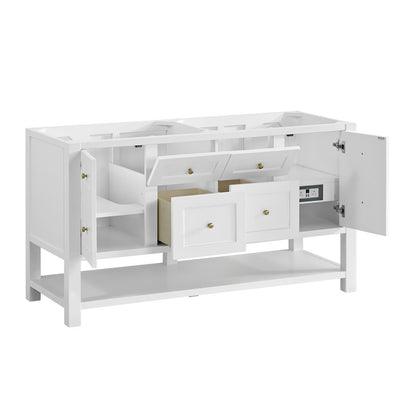 James Martin - Breckenridge 60" Double Vanity, Bright White - 330-V60D-M-BW view 3