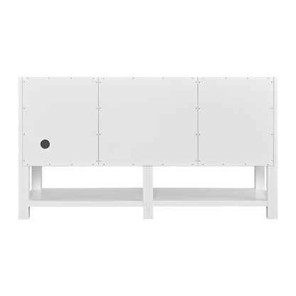James Martin - Breckenridge 60" Double Vanity, Bright White, w/ 3 CM Lime Delight Quartz Top - 330-V60D-BW-3LDL view 9