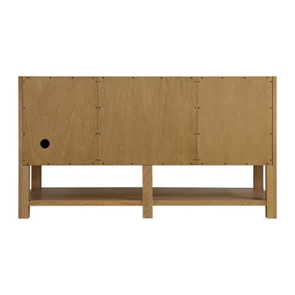 James Martin - Breckenridge 60" Double Vanity, Light Natural Oak, w/ 3 CM Lime Delight Quartz Top - 330-V60D-LNO-3LDL view 9