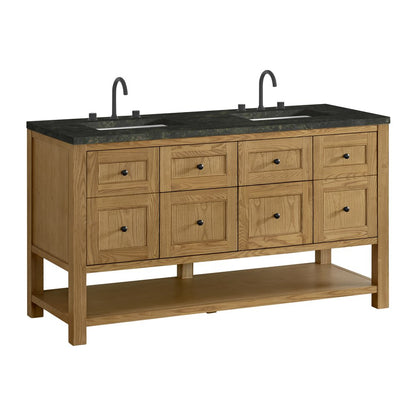 James Martin - Breckenridge 60" Double Vanity, Light Natural Oak, w/ 3 CM Phantome Eclos Top - 330-V60D-LNO-3PHT view 10