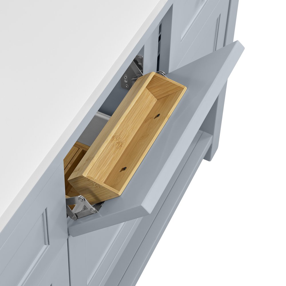 James Martin - Breckenridge 60" Double Vanity, Serenity Blue - 330-V60D-M-SRB view 8