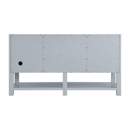 James Martin - Breckenridge 60" Double Vanity, Serenity Blue, w/ 3 CM Phantome Eclos Top - 330-V60D-SRB-3PHT view 9