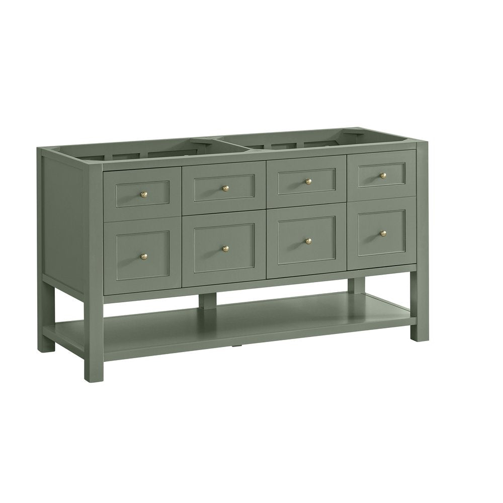 James Martin - Breckenridge 60" Double Vanity, Smokey Celadon - 330-V60D-SC view 1