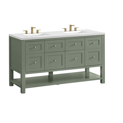 James Martin - Breckenridge 60" Double Vanity, Smokey Celadon - 330-V60D-SC view 5