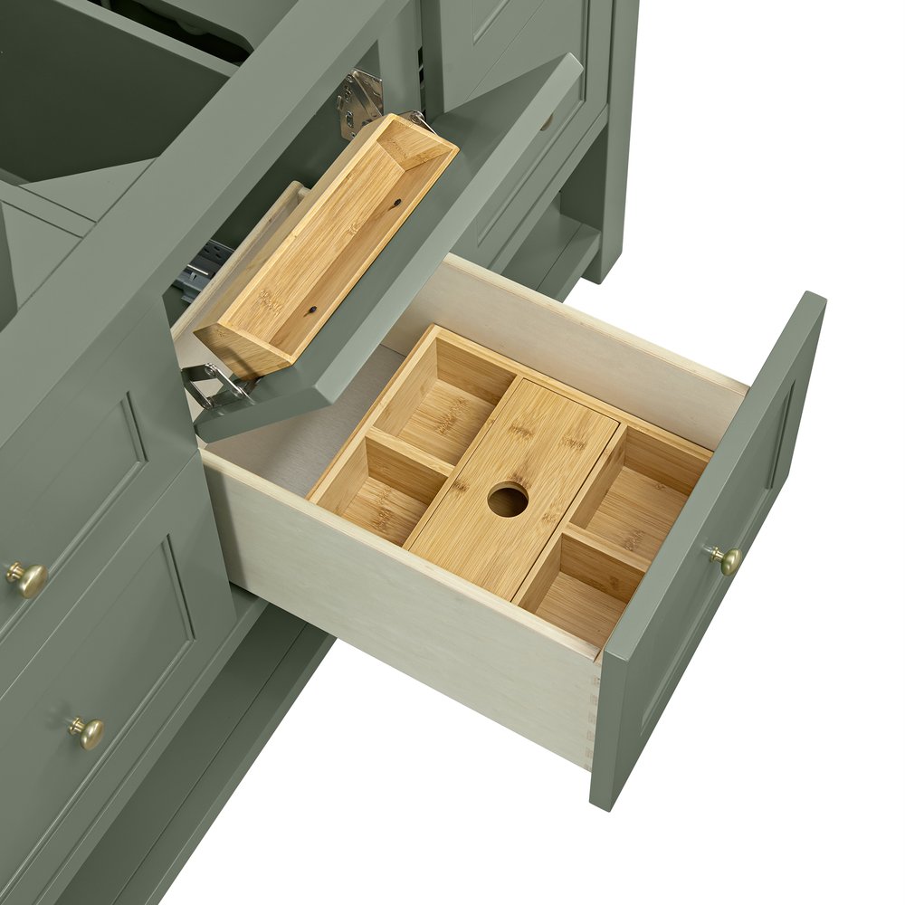 James Martin - Breckenridge 60" Double Vanity, Smokey Celadon - 330-V60D-SC view 6