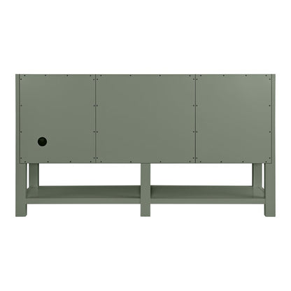 James Martin - Breckenridge 60" Double Vanity, Smokey Celadon, w/ 3 CM Phantome Eclos Top - 330-V60D-SC-3PHT view 9