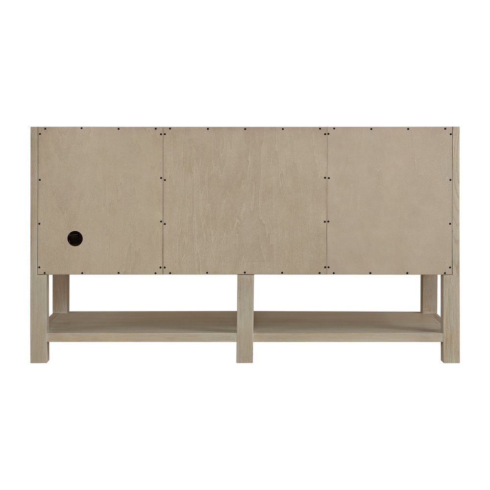 James Martin - Breckenridge 60" Double Vanity, Whitewashed Oak, w/ 3 CM Ethereal Noctis Quartz Top - 330-V60D-WWO-3ENC view 9