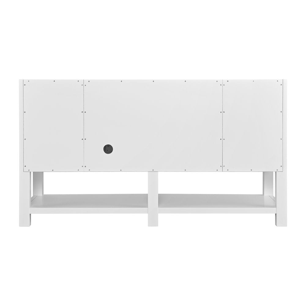 James Martin - Breckenridge 60" Single Vanity, Bright White, w/ 3 CM Tajnar Eclos Top w/FreePower Wireless Charger - 330-V60S-BW-FTJR view 9