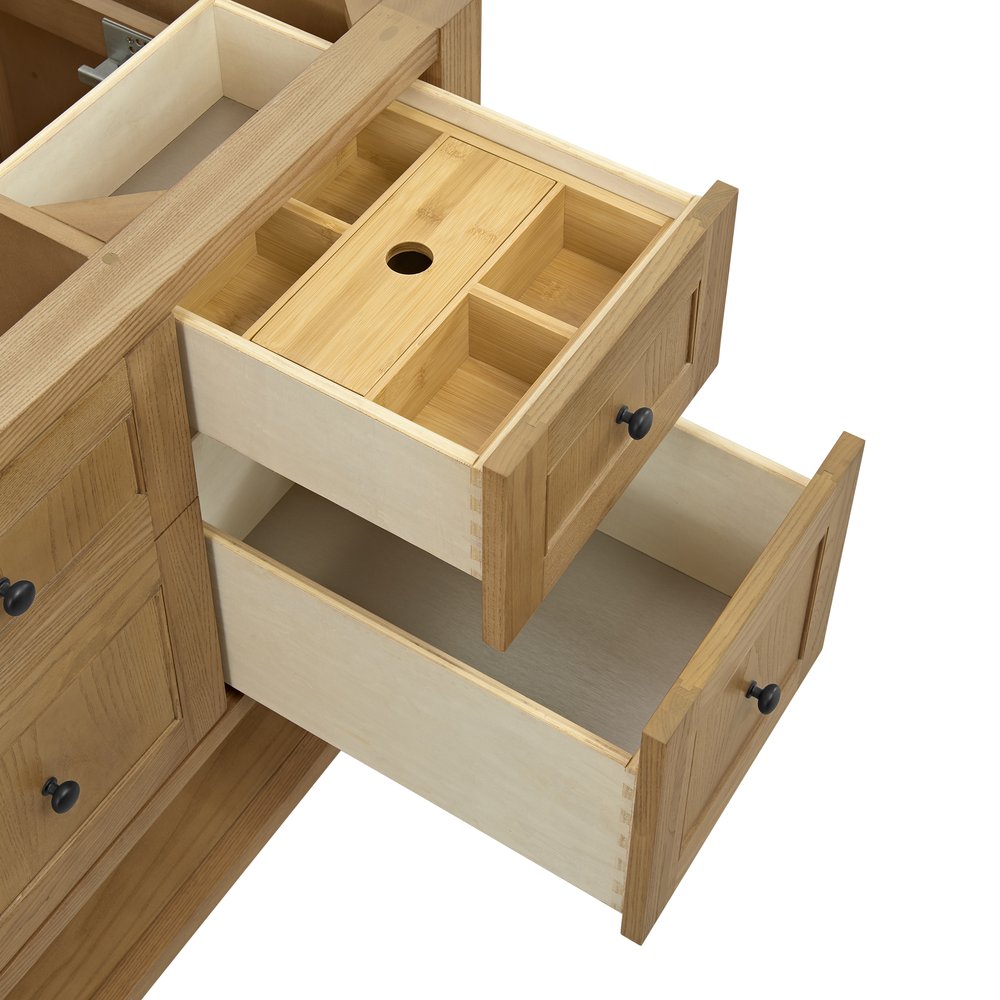 James Martin - Breckenridge 60" Single Vanity, Light Natural Oak - 330-V60S-LNO view 5