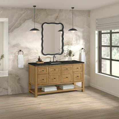 James Martin - Breckenridge 60" Single Vanity, Light Natural Oak, w/ 3 CM Phantome Eclos Top - 330-V60S-LNO-3PHT view 4