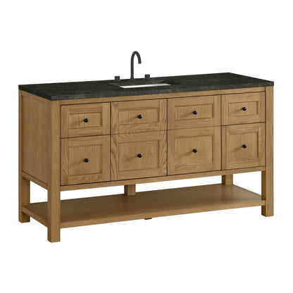 James Martin - Breckenridge 60" Single Vanity, Light Natural Oak, w/ 3 CM Phantome Eclos Top - 330-V60S-LNO-3PHT view 10
