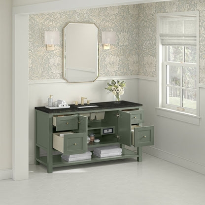 James Martin - Breckenridge 60" Single Vanity, Smokey Celadon, w/ 3 CM Phantome Eclos Top - 330-V60S-SC-3PHT view 5