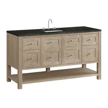James Martin - Breckenridge 60" Single Vanity, Whitewashed Oak, w/ 3 CM Phantome Eclos Top - 330-V60S-WWO-3PHT view 10