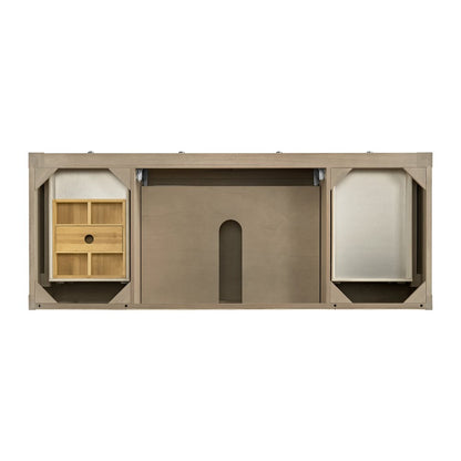 James Martin - Breckenridge 60" Single Vanity, Whitewashed Oak, w/ 3 CM Tajnar Eclos Top - 330-V60S-WWO-3TJR view 6