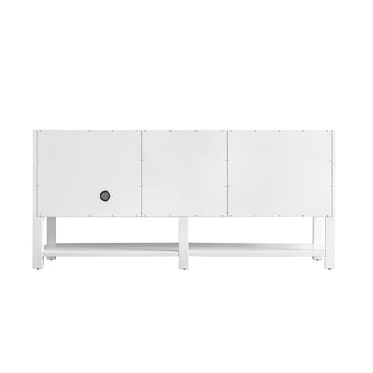 James Martin - Breckenridge 72" Double Vanity Base Only, Bright White - 330-V72-M-BW view 7