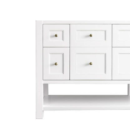 James Martin - Breckenridge 72" Double Vanity Base Only, Bright White - 330-V72-M-BW view 11