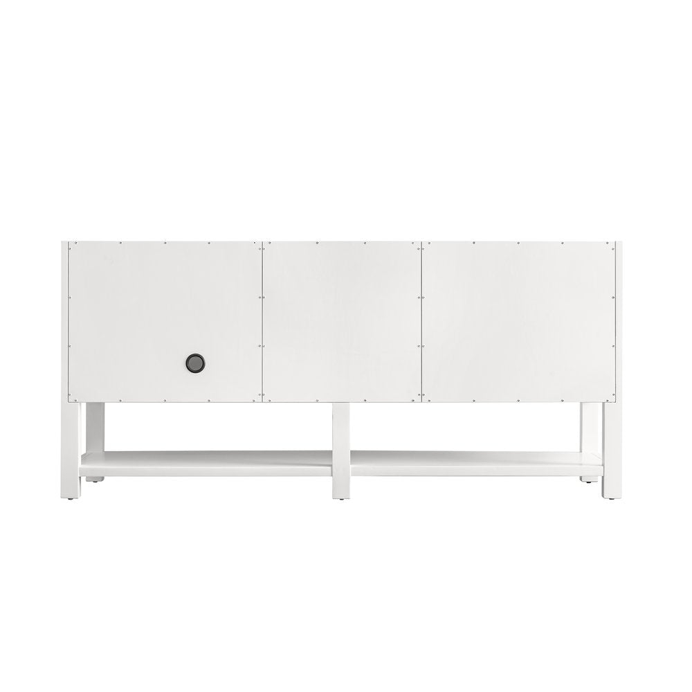 James Martin - Breckenridge 72" Double Vanity, Bright White, w/ 3 CM Tajnar Eclos Top - 330-V72-BW-3TJR view 9
