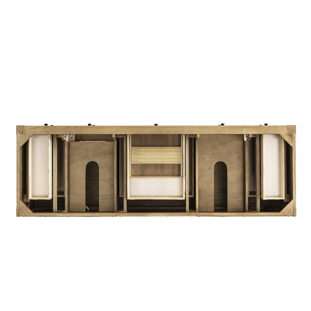 James Martin - Breckenridge 72" Double Vanity, Light Natural Oak w/ 3 CM Lime Delight Top - 330-V72-LNO-3LDL view 6
