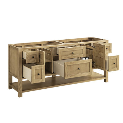 James Martin - Breckenridge 72" Double Vanity, Light Natural Oak, w/ 3 CM Phantome Eclos Top - 330-V72-LNO-3PHT view 8