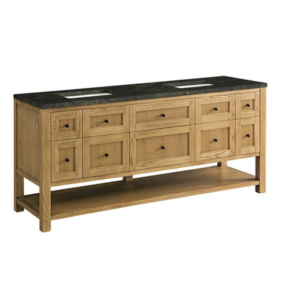 James Martin - Breckenridge 72" Double Vanity, Light Natural Oak, w/ 3 CM Phantome Eclos Top - 330-V72-LNO-3PHT view 10