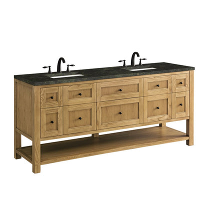 James Martin - Breckenridge 72" Double Vanity, Light Natural Oak, w/ 3 CM Phantome Eclos Top - 330-V72-LNO-3PHT view 11