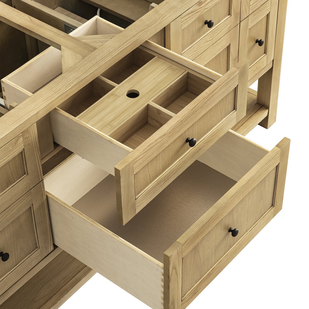James Martin - Breckenridge 72" Double Vanity, Light Natural Oak, w/ 3 CM Phantome Eclos Top - 330-V72-LNO-3PHT view 14