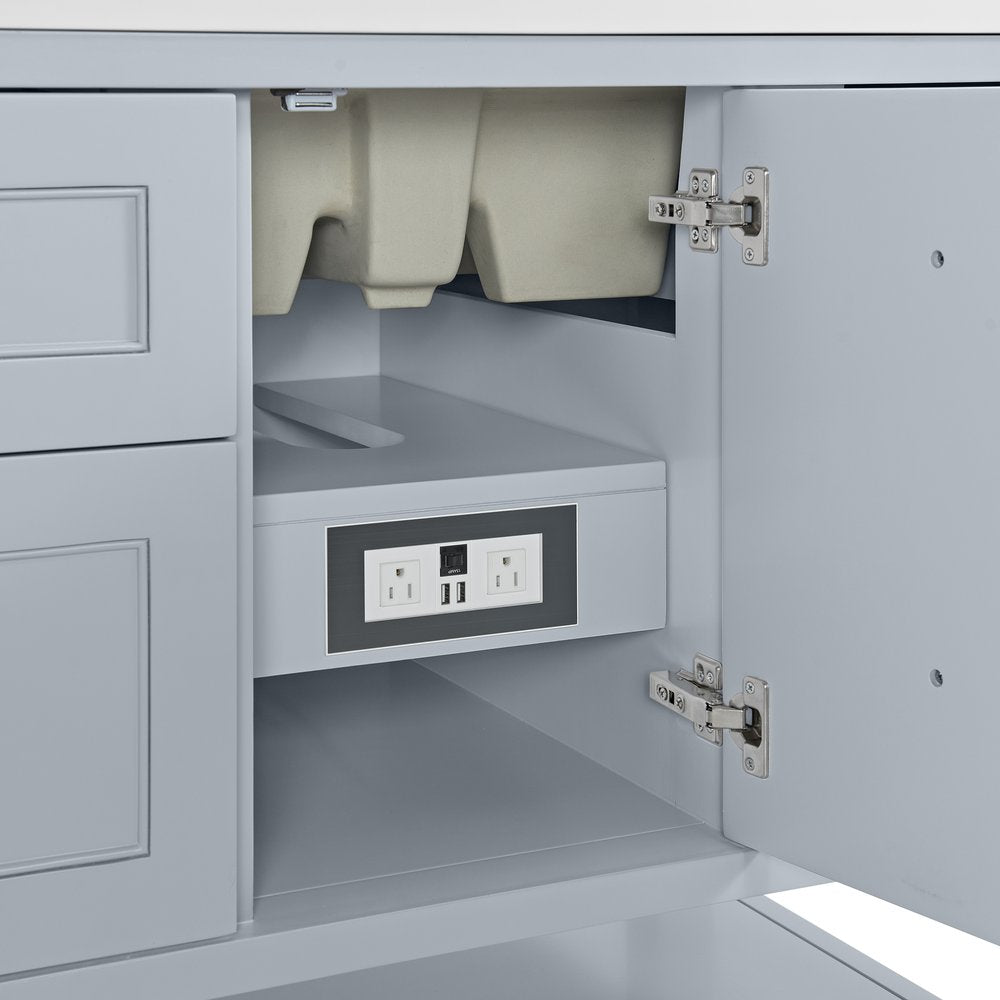 James Martin - Breckenridge 72" Double Vanity, Serenity Blue - 330-V72-M-SRB view 6
