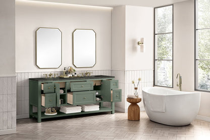 James Martin - Breckenridge 72" Double Vanity, Smokey Celadon, w/ 3 CM Phantome Eclos Top - 330-V72-SC-3PHT view 5