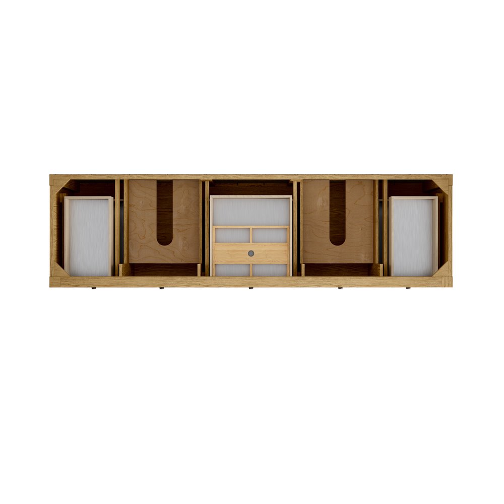 James Martin - Breckenridge 84" Double Vanity Cabinet, Light Natural Oak - 330-V84-LNO view 2