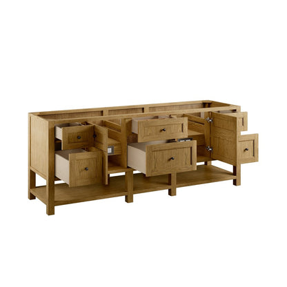 James Martin - Breckenridge 84" Double Vanity Cabinet, Light Natural Oak - 330-V84-LNO view 3