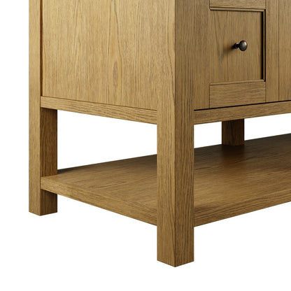 James Martin - Breckenridge 84" Double Vanity Cabinet, Light Natural Oak - 330-V84-LNO view 6